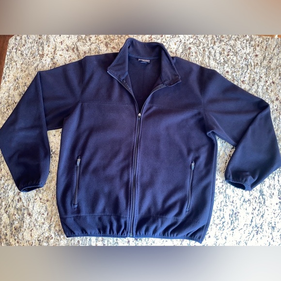 Men’s Lands’ End Size L full zip fleece - Picture 1 of 10